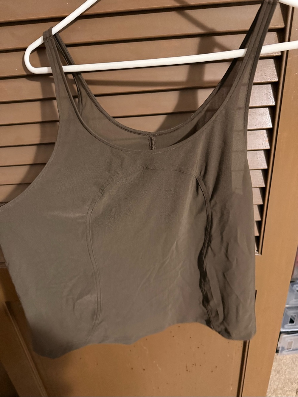 lululemon athletica Olive Green Scoop Neck Tank